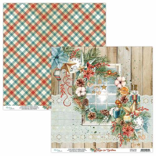 PAPEL 01 HOME FOR CHRISTMAS MINTAY 30X30CM