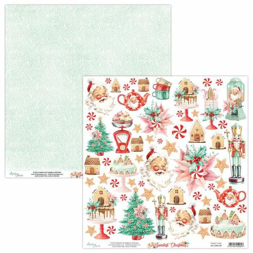 PAPEL RECORTABLES 07 SWEETEST CHRISTMAS MINTAY 30X30CM